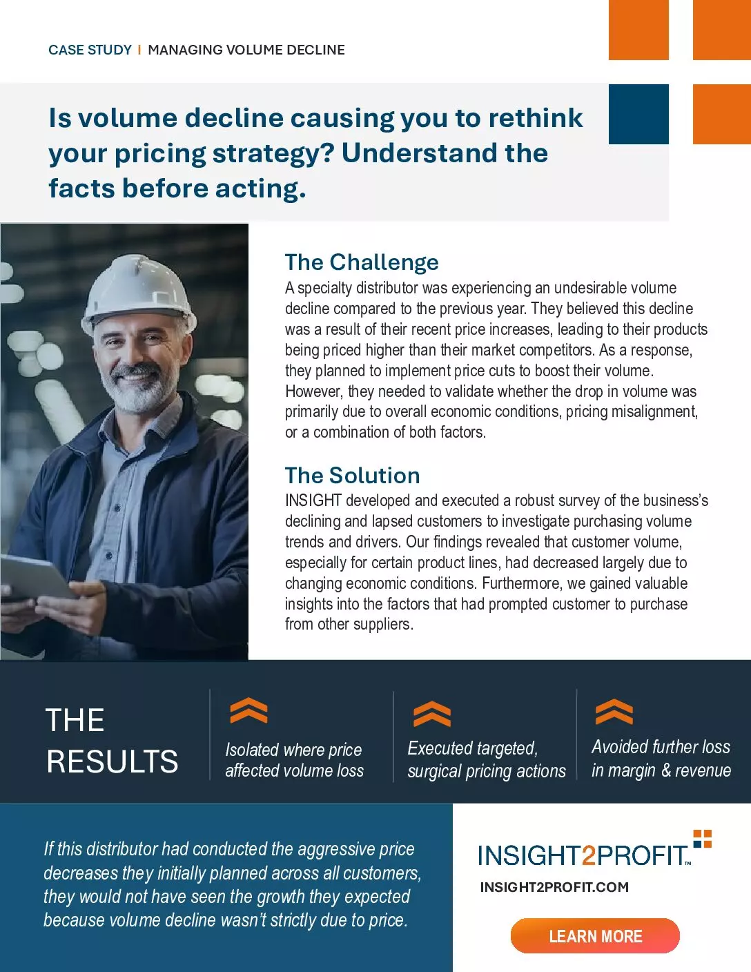 Is Volume Decline Causing You to <span class="text-underline orange">Rethink Your Pricing Strategy</span>?