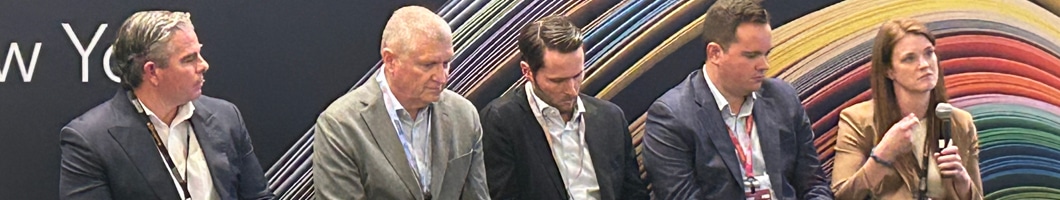 Kaitlyn Nealon, Parter, Operations, American Industrial Partners, addresses the crowd at the PEI Operating Partners event